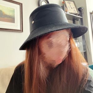 Black Wool Fedora Hat